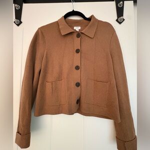 J Crew Polo Cardigan Sweater